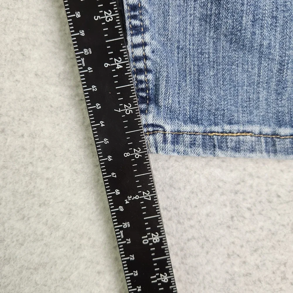 Wrangler Authentics Cropped Jeans Mens 38x28 Blue Denim Stretch Streetwear‎